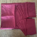 Pottery Barn Red Silk 11 Napkins & Tablerunner Lot