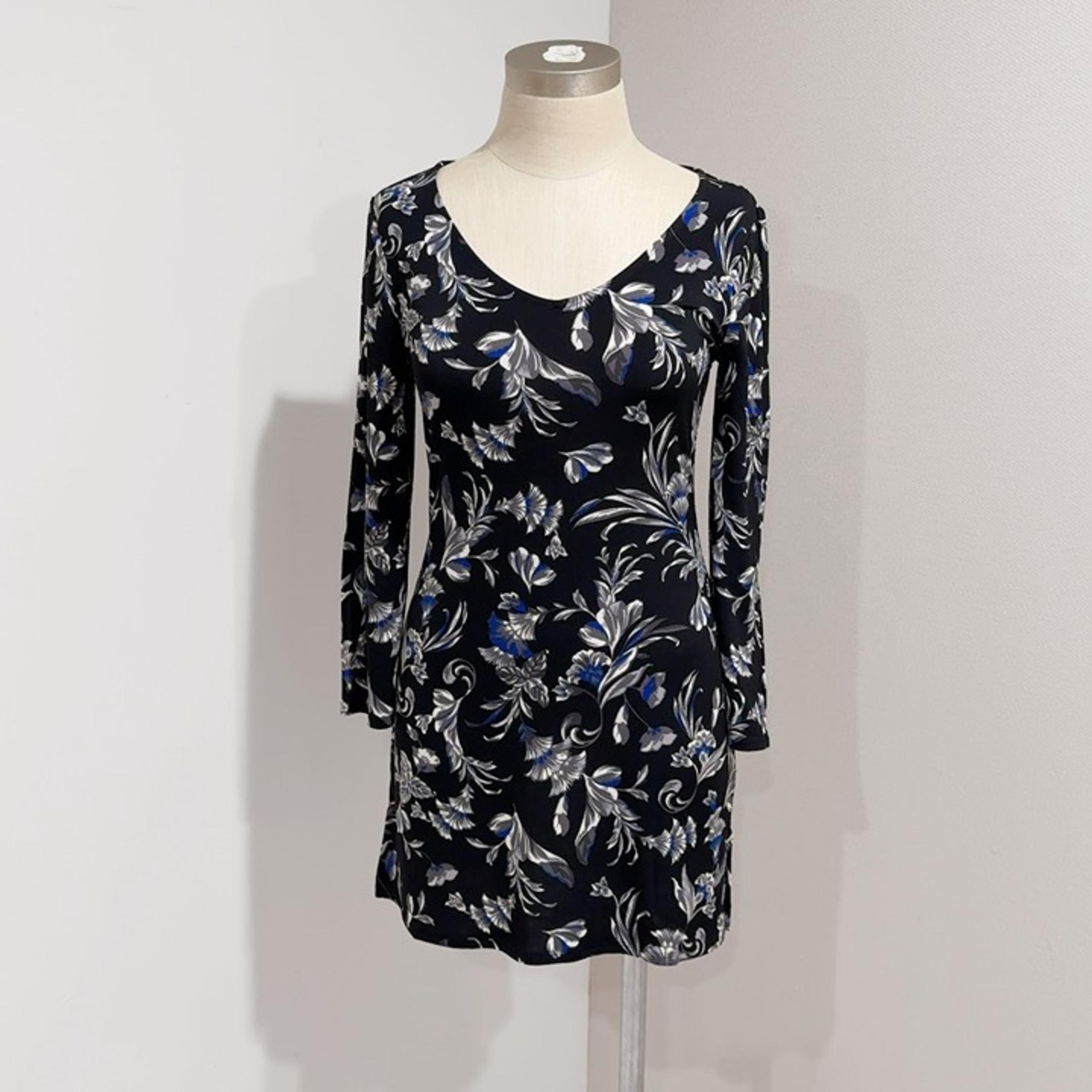 WHBM White House Black Market Women's Floral Stretch Tunic Top Size XXS