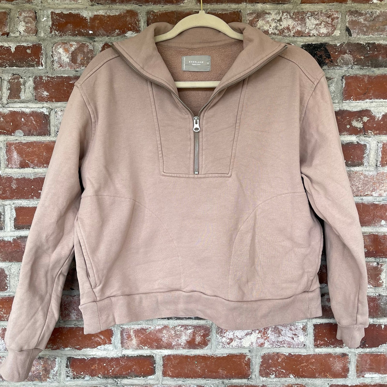 Everlane Quarter Zip Pullover Sweatshirt