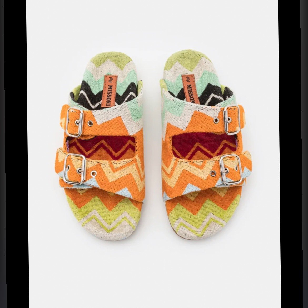 MISSONI Cotton Zigzag Sandals NEW WITH TAG Size US 6 MENS
