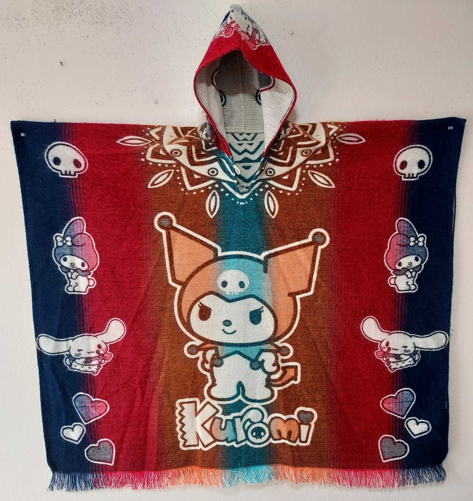 Kuromi Hooded Poncho