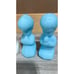 LOT 3 FENTON praying children Satin Glass -3 Sets White, Blue,