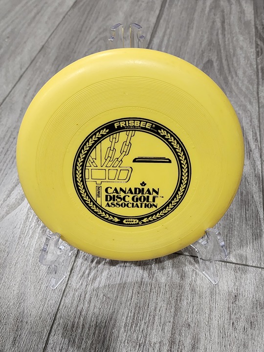 Wham-O Mold Frisbee 1980 Canadian Disc Golf Association 164g Yellow Flying Disc