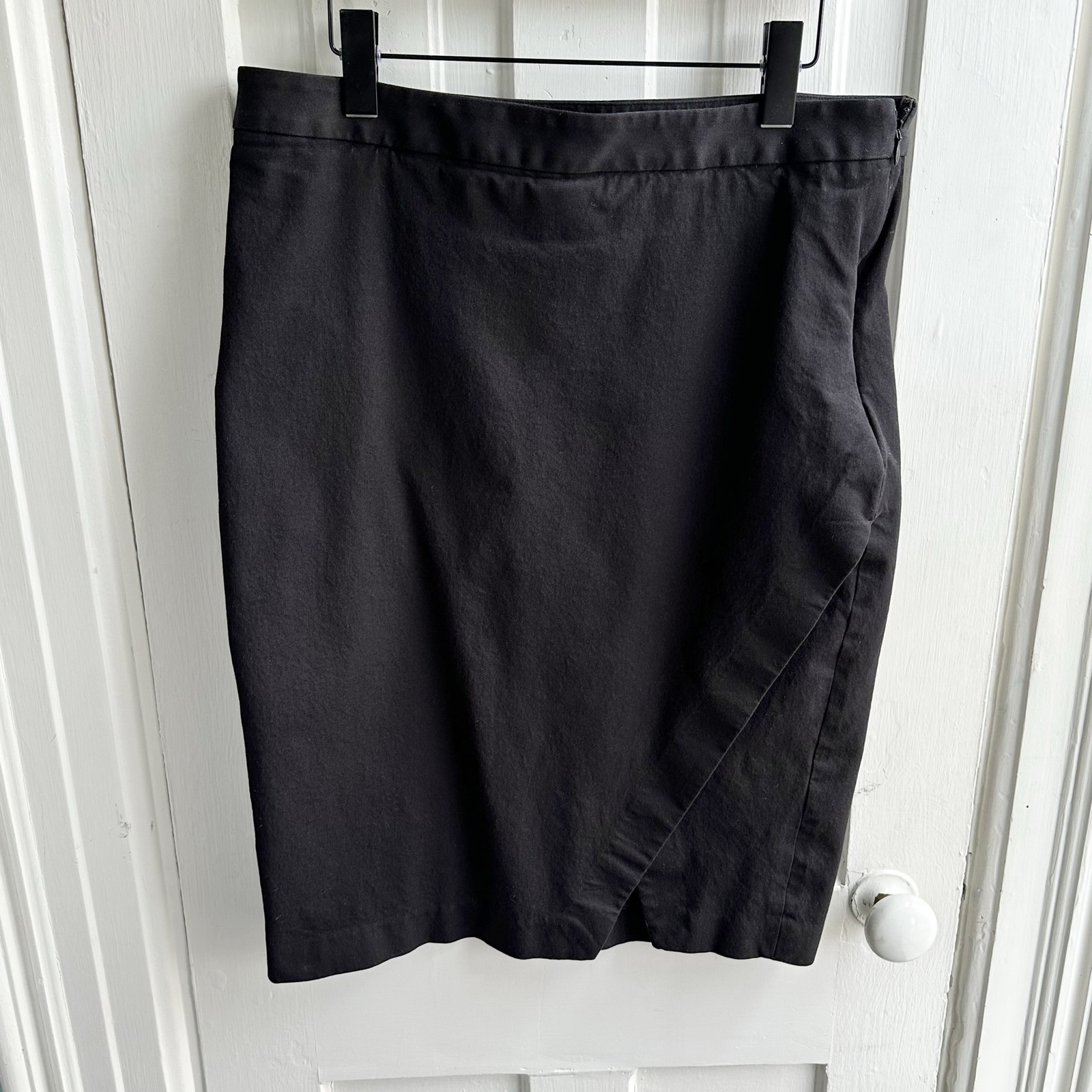 Banana Republic Wrap Front Pencil Skirt Black
