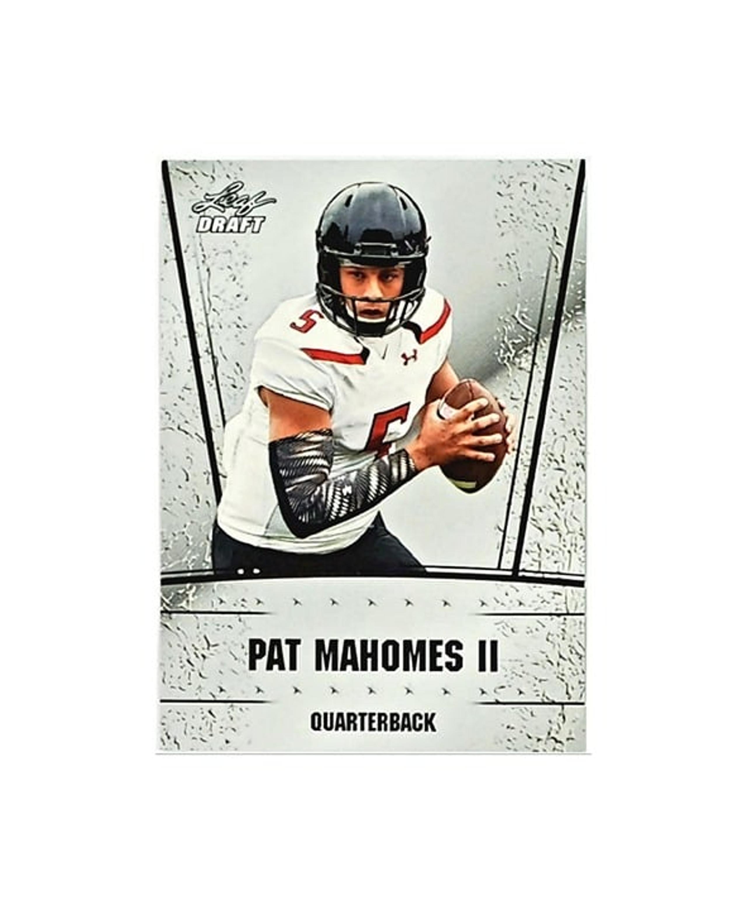 PATRICK MAHOMES ROOKIE 2017 LEAF DRAFT SPECIAL RELEASE SILVER #07, MVP