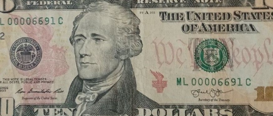 2013 10 bill low serial numbers
