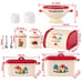 Miniature Kitchen Storage Container Set [Ivory x Green]