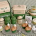 Miniature Kitchen Storage Container Set [Ivory x Green]