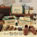 Miniature Kitchen Storage Container Set [Ivory x Green]