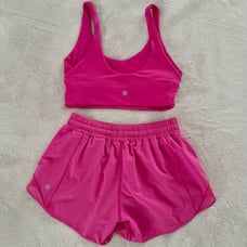 Lululemon Align Reversible Bra & Hotty Hot Shorts Set Size 6