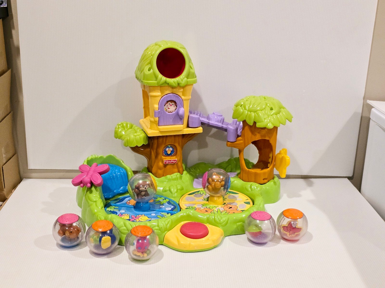 Fisher Price Roll-A-Rounds Jungle Friends Treehouse with Balls