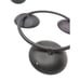 Vtg MCM Danish black Metal Set 3 Round Graduated sizes Circular Candle Holders