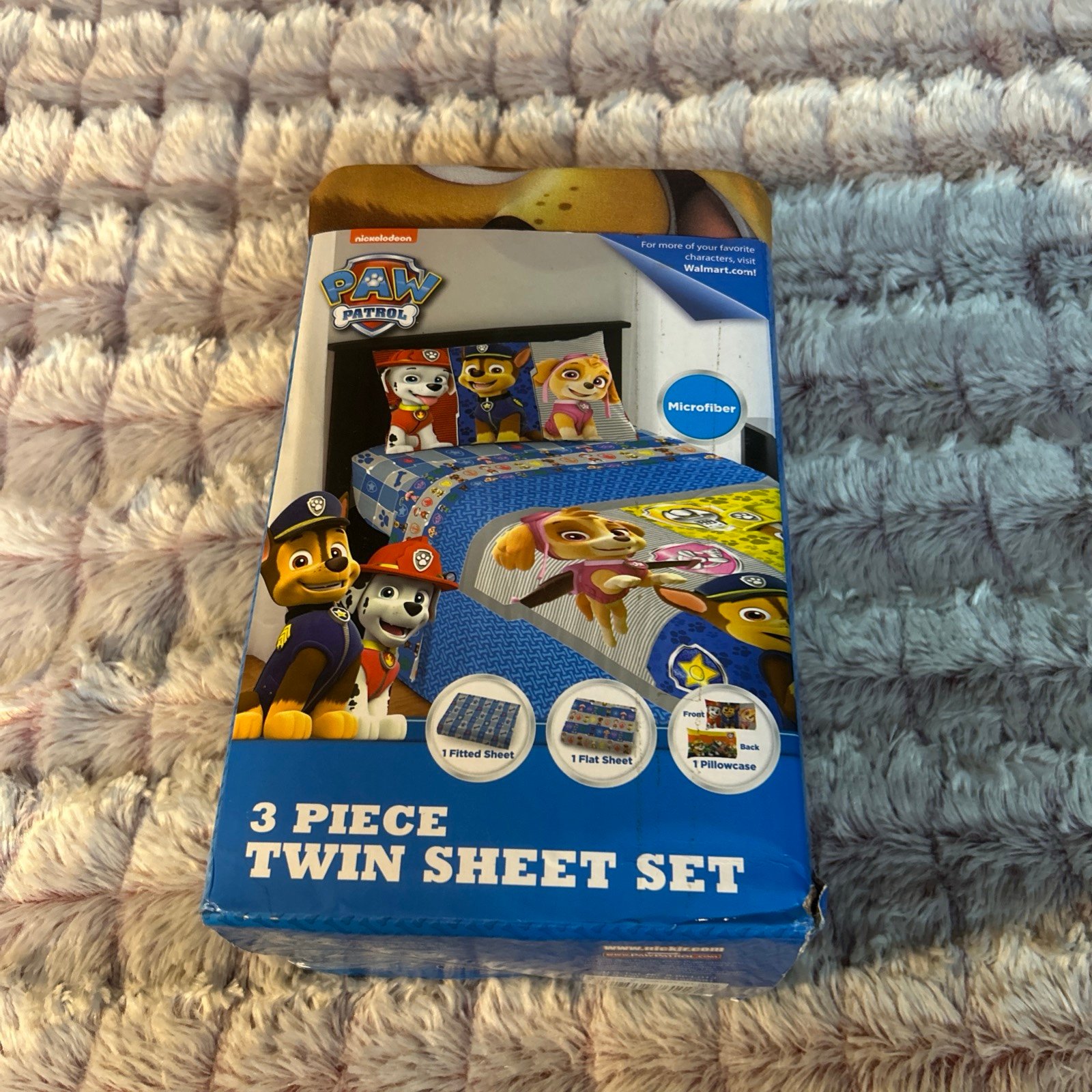 Paw patrol 3 pc microfiber twin sheet set