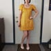 60s Yellow and Gold Mod Mini Dress