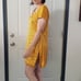 60s Yellow and Gold Mod Mini Dress