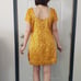 60s Yellow and Gold Mod Mini Dress