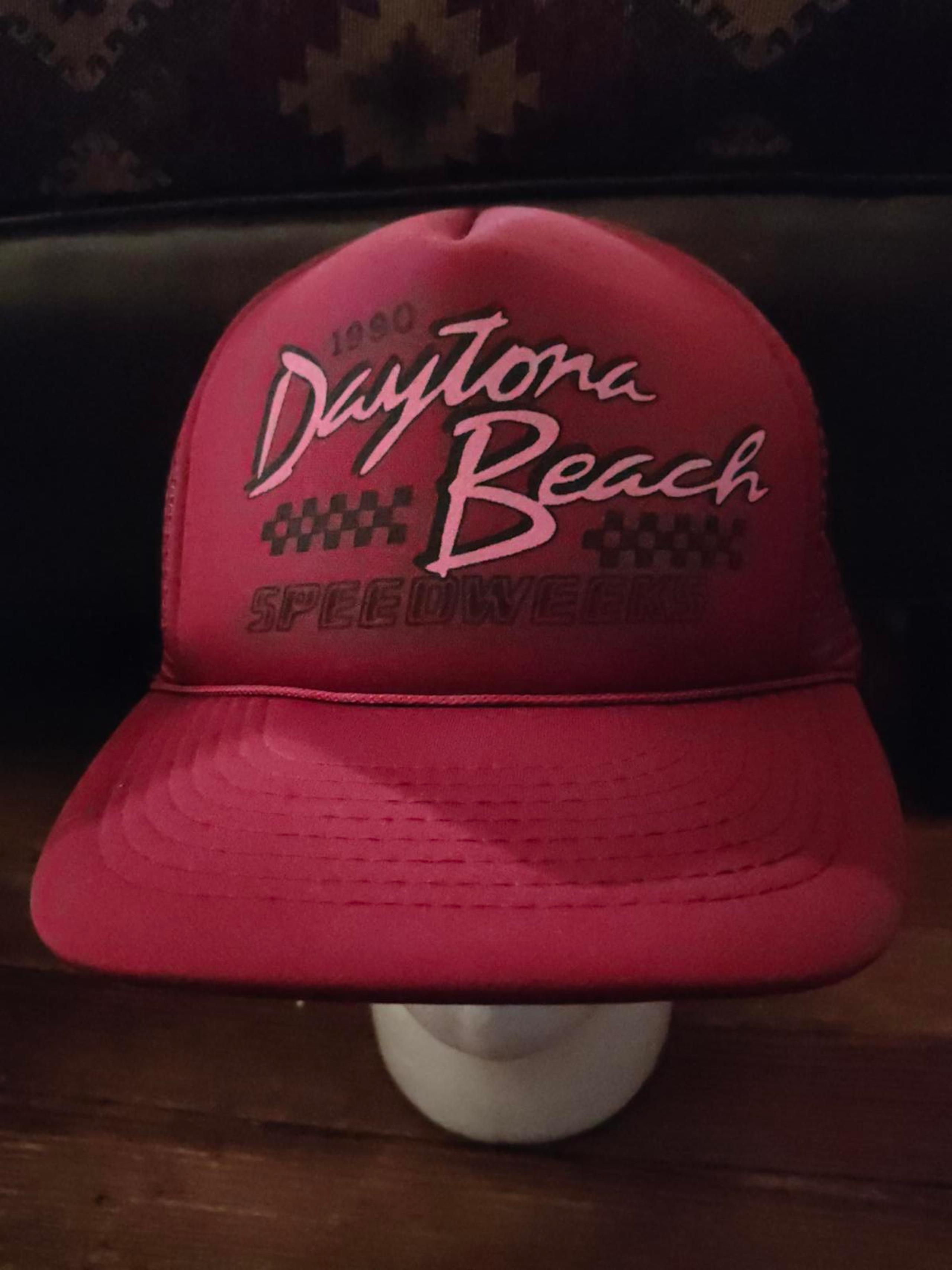Vintage 1990 Daytona Beach rope trucker Snapback hat/cap EUC