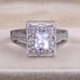 2CT Real Moissanite Diamond Art Deco Designer Ring