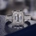 2CT Real Moissanite Diamond Art Deco Designer Ring