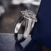 2CT Real Moissanite Diamond Art Deco Designer Ring