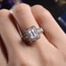 2CT Real Moissanite Diamond Art Deco Designer Ring