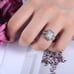 2CT Real Moissanite Diamond Art Deco Designer Ring