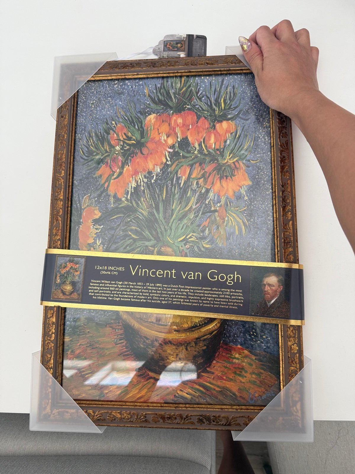 TikTok Viral Vincent Van Gogh framed art