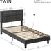 Twin Bed Frame with USB Ports