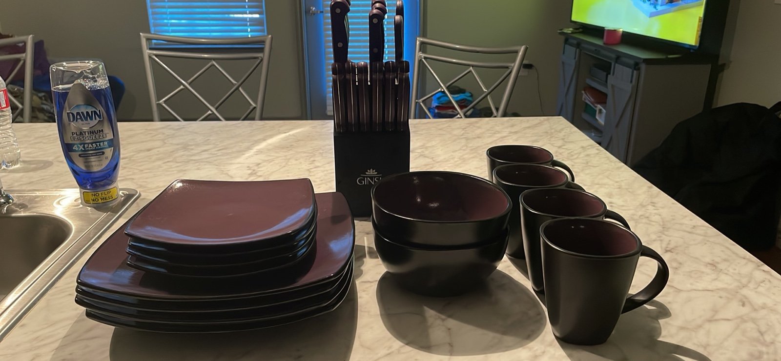 dinnerware set & Knife Set