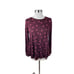 Boden US 4 Burgundy Polka Dot Tencel Cotton Knit Top