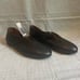 Miss Mooz Etta High Vamp Leather Flat in Black 42