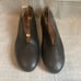 Miss Mooz Etta High Vamp Leather Flat in Black 42