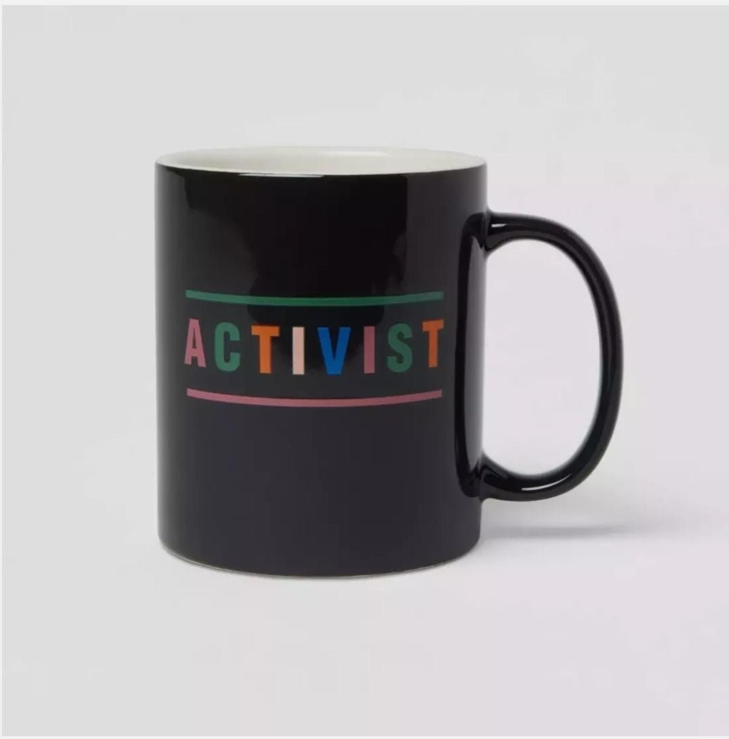 Room Essentials Stoneware Coffee Tea Mug "ACTIVIST"