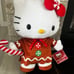 Hello Kitty christmas gingerbread greeter