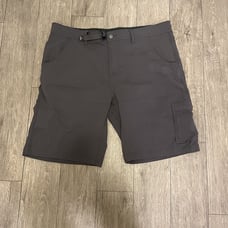 Prana Shorts Mens 38 Gray Chino Belted Cargo Pocket Outdoors Hiking