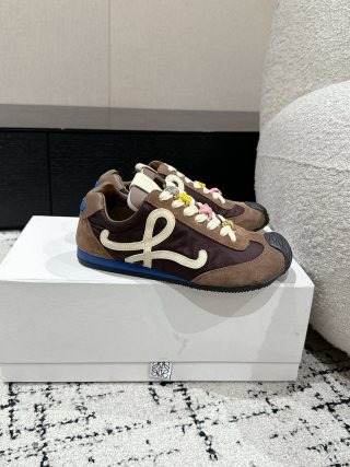 Loewe Brown Tone Elegant Sneakers