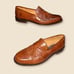 Johnston Murphy - Men's Brown Leather Drrss Slip On Loafers with Tassels. Size