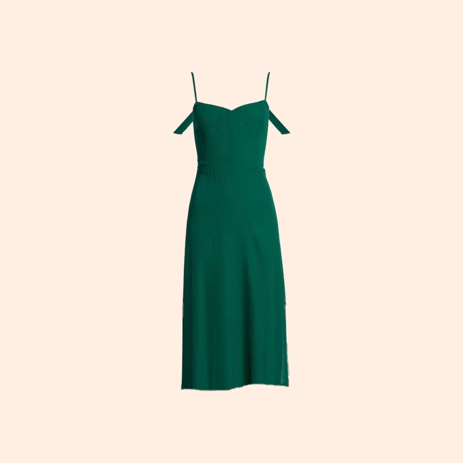 Reformation Mimosa Dress (Emerald)