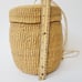 African Basket Handwoven Natural Sisal Bucket Bag