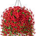 Artificial Fake Spring Hanging Flowers Plants with Basket Outdoor Flower Decor,