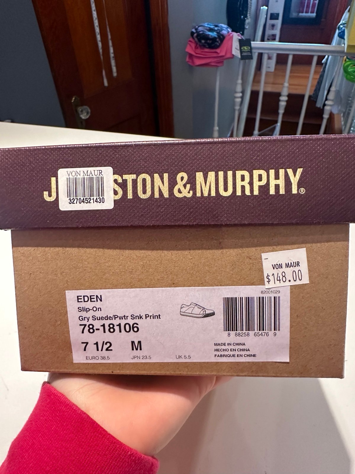 Johnson & Murphy slip on shoes