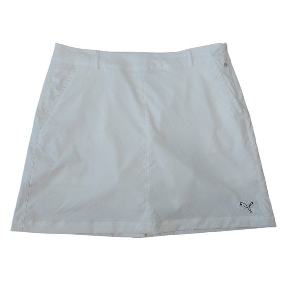 Puma White Activewear Golf Skort