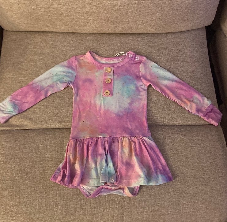 Snugabutter Estrella's ballerina long sleeves twirl skitt body suit