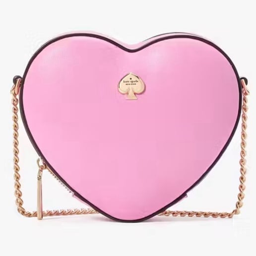 Kate Spade Love Shack 3d Mini Heart Crossbody Surf Pink