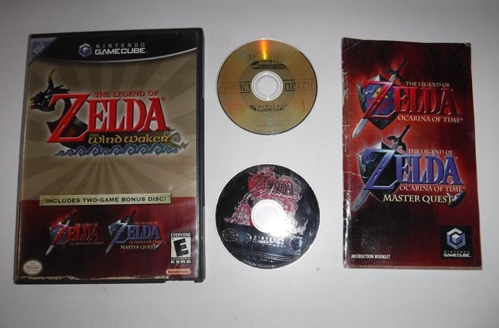 Zelda Wind Waker and Ocarina Master Quest for Nintendo GameCube