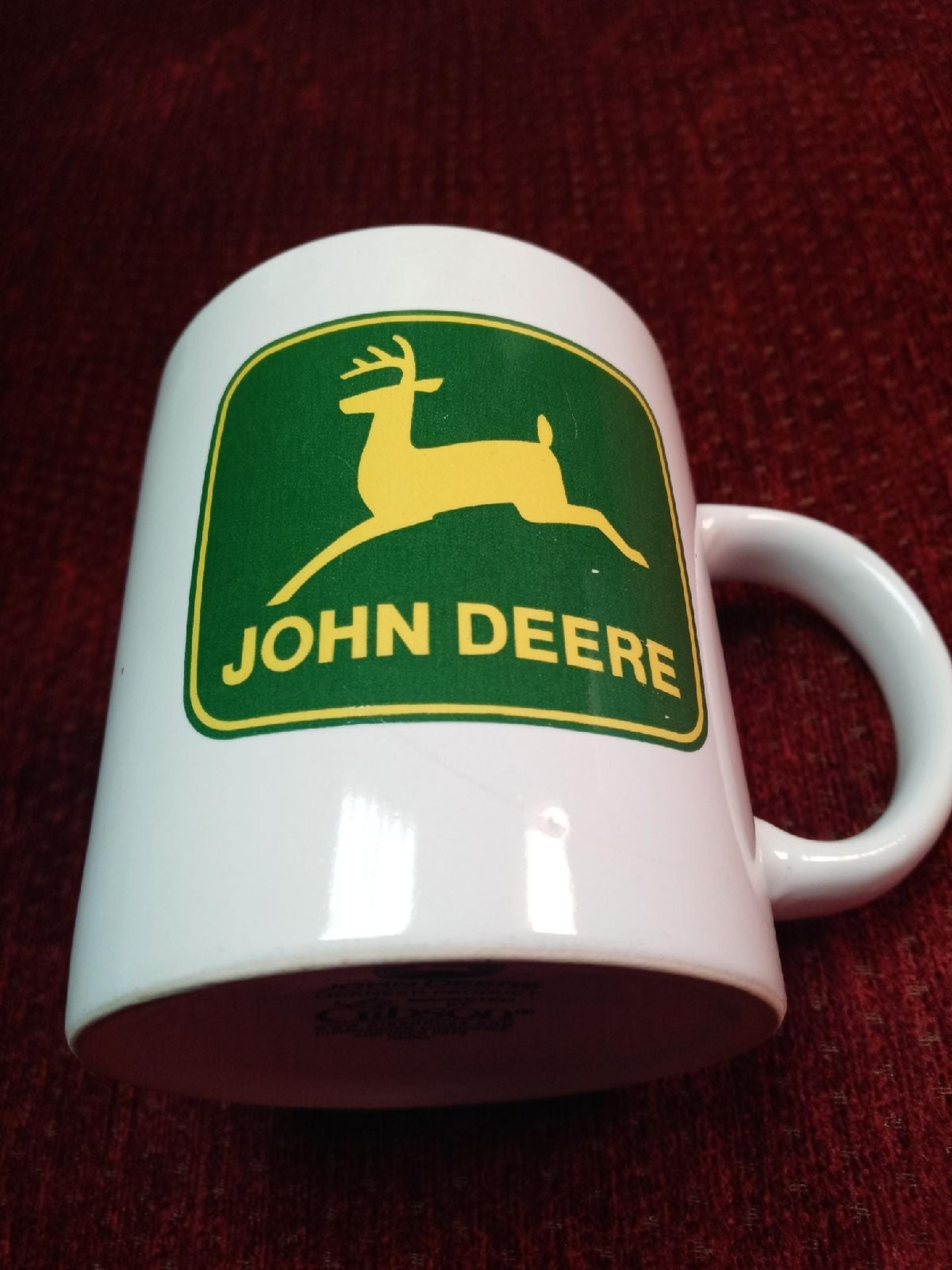 Gibson John Deere logo two-sided coffee cup