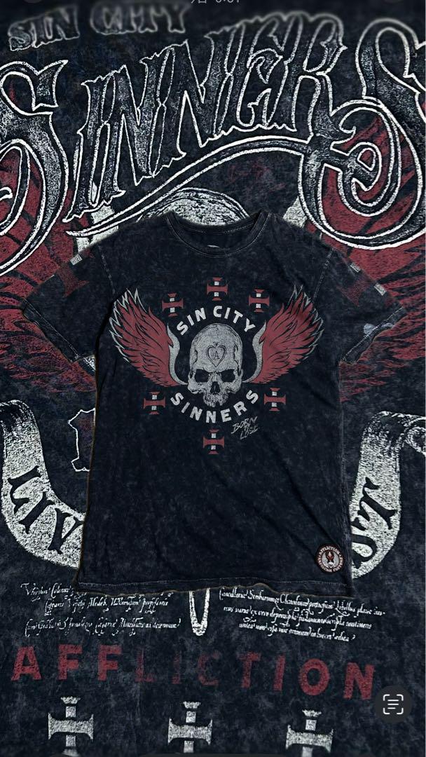 AFFLICTION Skull T-shirt [sk8 grunge y2k]