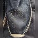 Joy & Mario Black Laser Cut Espadrille Flats Sz 8.5