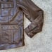Harley-Davidson Leather Jacket Men's Large Portage Buffalo Hide Brown Biker NWT