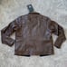 Harley-Davidson Leather Jacket Men's Large Portage Buffalo Hide Brown Biker NWT